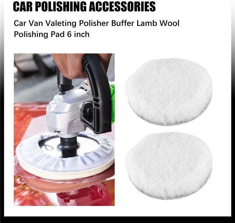 Auto Van Valeting Polierer Puffer Lammwolle Polierscheibe 6 Zoll