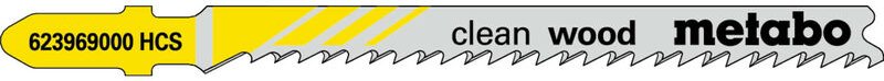 Metabo - 5 Stichsägeblätter clean wood 74/ 2,7 mm, hcs, mit Eintauchspitze (623969000)