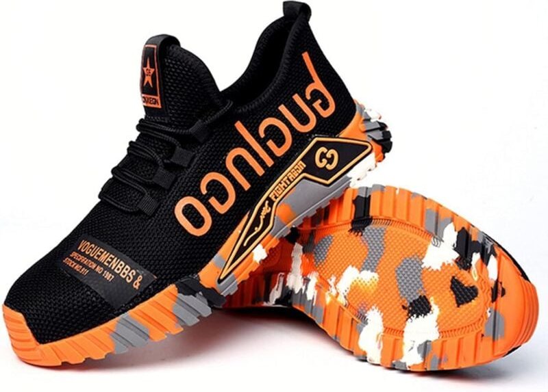 Sicherheitsschuhe für Herren, Stahlkappen-Sneaker, leichte Arbeitsschuhe, atmungsaktive Industrie-Sneaker für Damen, atm...