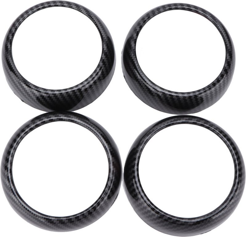 Zoternen - Carbonfaser-Lüftungsschlitz-Abdeckungsverkleidung, Ersatz für Smart Fortwo/Forfour 453 2015–2021