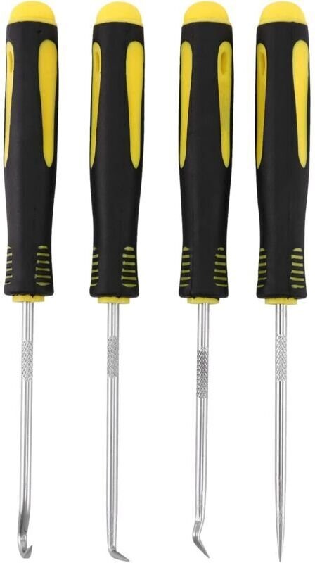 Vtizikl 4 pièces grattoir crochet outil ensemble huile joint extracteur caoutchouc joint torique crochet joint joint tou...