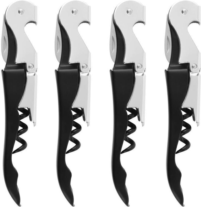 Limonadier Professional 3-in-1 Korkenzieher aus Kohlenstoffstahl für Bier- und Weinflaschen, Kellnerkorkenzieher und Fol...