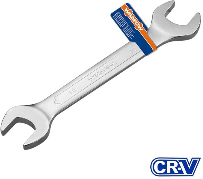 TOLSEN 24 x 27 mm Chrom-Vanadium-Schraubenschlüssel, hochfest, matt verchromt