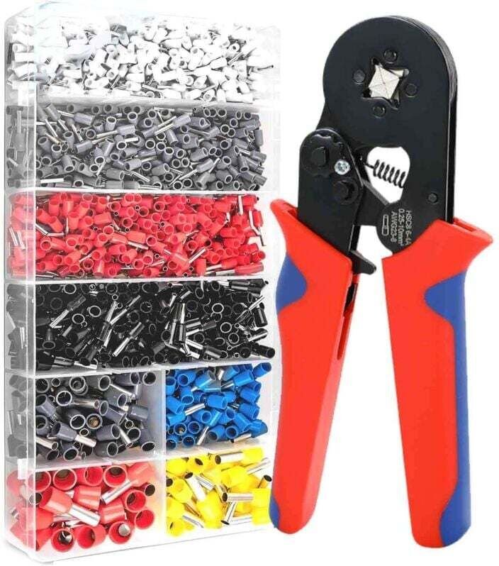 Satz von 1800 Anschlussklemmen für Querschnitte von 0,25-10 mm²