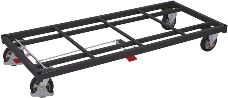 VARIOfit Schwerlastwagen Elastikbereifung 1200kg Tragkraft 2080x880mm Anthrazitgrau RAL 7016