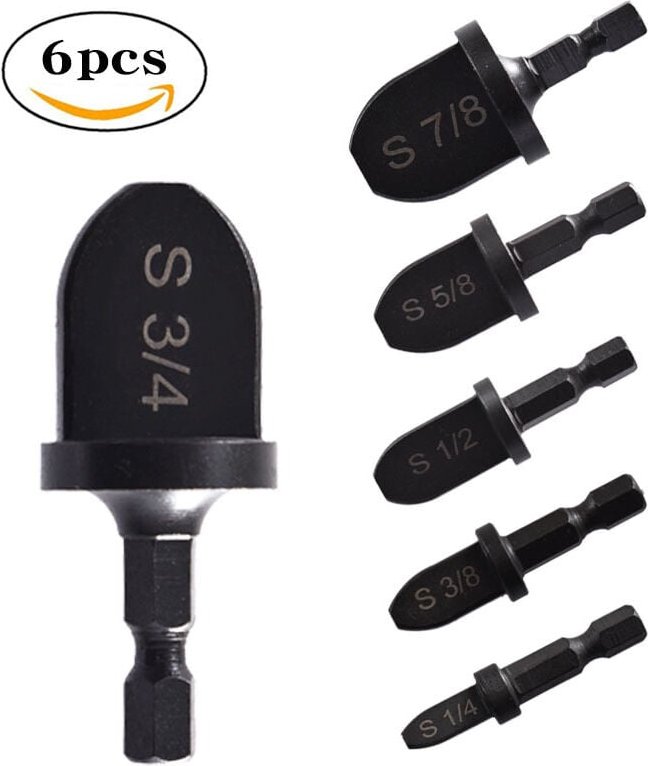 Dolaso - 6-teiliges Rohr-Expander-Lagerstahl-Sechskantgriff-Klimaanlagen-Kupferrohr-Stanzwerkzeug-Set, Multifunktions-Ku...