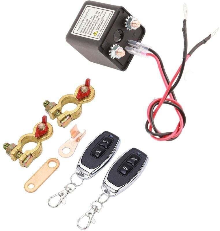 DC12V Fernbatterie-Trennschalter, Diebstahlschutz-Auto-Leistungsschalter verhindert Batterieentladung, für Wohnmobil, AT...