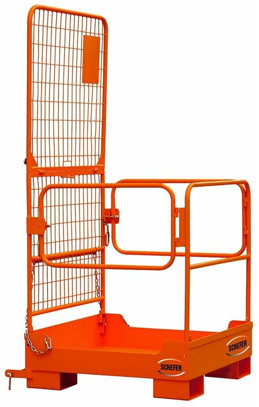 Arbeitsbühne Personenkorb Gabelstapler 100x100 cm 2 Personen Staplerbühne 300 kg