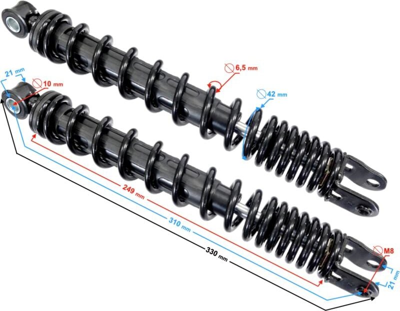 Scalpel-Stoßdämpfer hinten