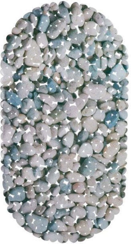 Anti slip bath mat stone design