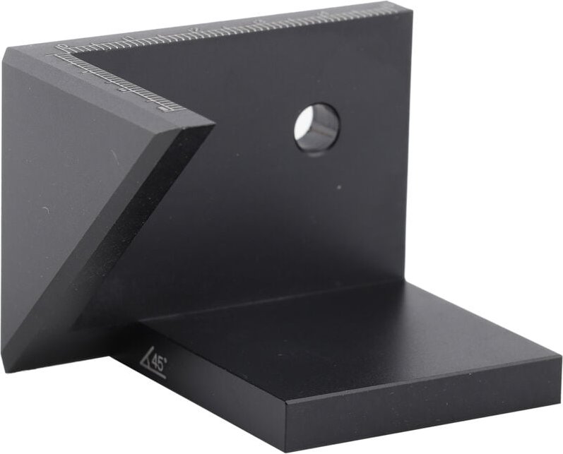 Keenso Schwarze Aluminiumlegierung 45 Grad Winkelzentrum Zeichenzeichen Holzbearbeitungswerkzeuge für Schreinerarbeiten ...