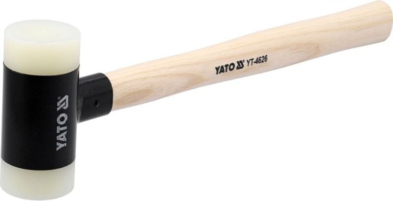 Yato - Schonhammer Kunststoff Hammer Ausbeulhammer Rückschlagfrei l 348 mm ø 45 mm 490g