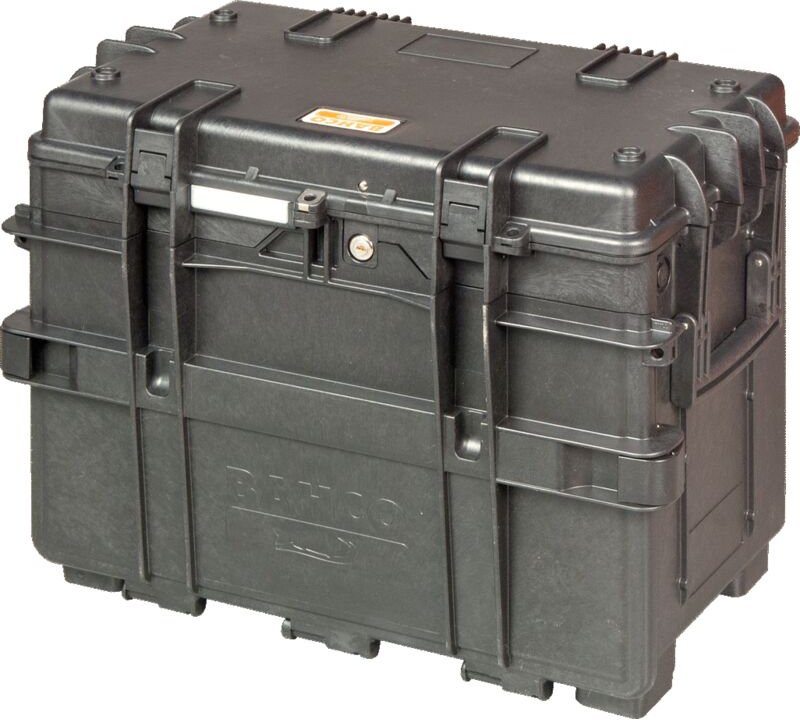 Bahco - 150-l-Hartschalenkoffer mit Rädern, Teleskopgriff und 4 Schubladen, 600 mm x 400 mm x 470 mm