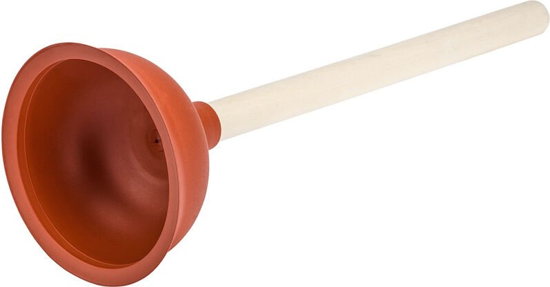 WENKO Toiletten Abfluss Reiniger Pömpel Gummi Stampfer Pümpel WC mit Stiel