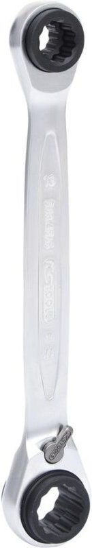 KS-Tools - 4 in 1 GEARplus umschaltbar Doppel-Ratschenringschlüssel, 10x13x17x19mm - 503.4565