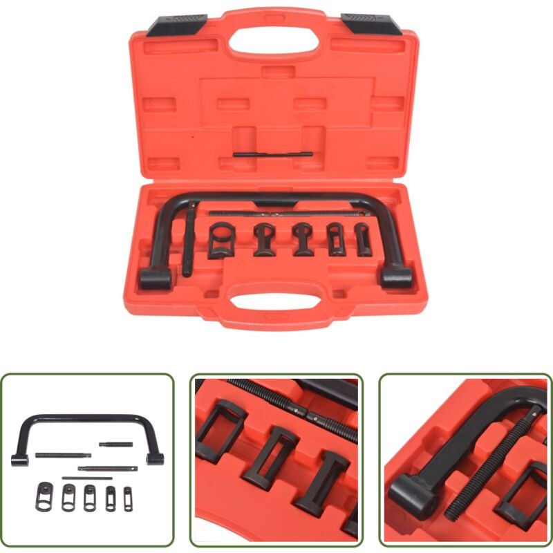 vidaXL Kfz Werkzeug - 10-tlg. Ventilfederspanner-Set