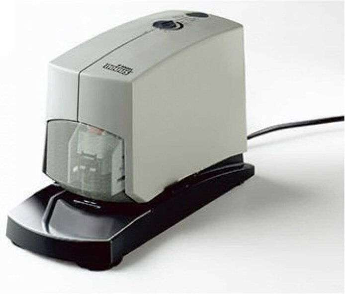 Elektroheftgerät b 100EL fest/lösbar 40 Bl. (80 g/m²) NE6 NE8 Metall/Kunststoff lichtgrau/schwarz