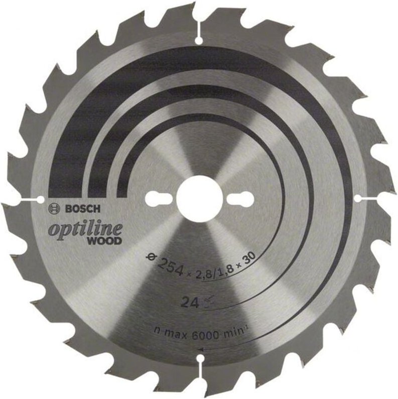 Bosch Kreissägeblatt Optiline Wood, 216 x 30 x 2,8/1,8, Z24