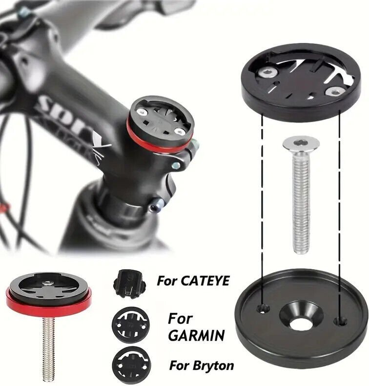 Adapter zur Montage eines Fahrradcomputers am Fahrradvorbau