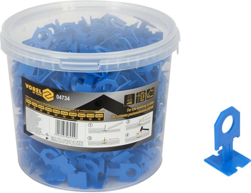 Fliesen Nivelliersystem 2mm 400 Nivellierclips