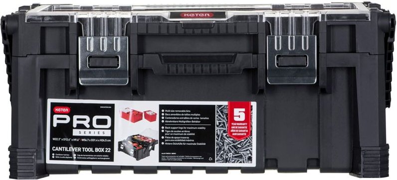 Thumbnail - 237785 Werkzeugkasten unbestückt Schwarz - Keter