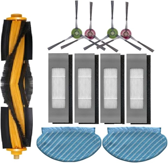 Roller Seite Pinsel Filter Mopp Tuch Set für Ozmo 920 950 Staubsauger Teile Ersatz Home Zubehör
