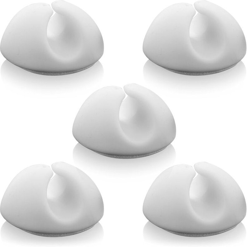 Cyslmuk - 5x Kabelbinder, Kabelhalter, Kabelmanagement, Kabelfixierung, Kabel-Organizer für Kabel bis zu 8 mm, Kabelbind...