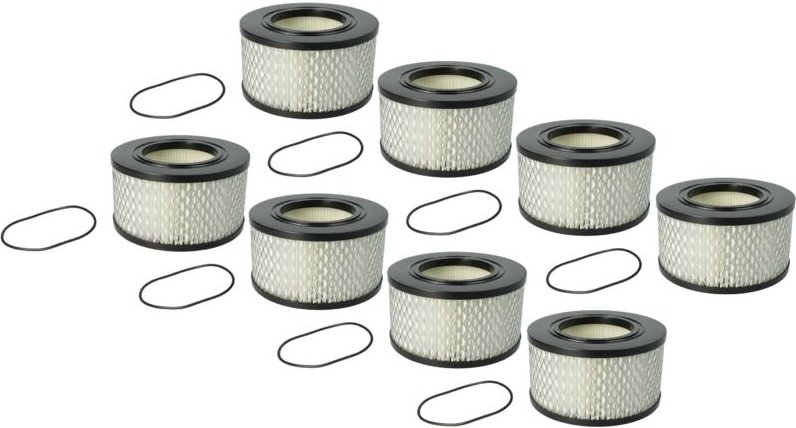 vhbw 8x Staubsaugerfilter kompatibel mit CONEL CLEAN M30 Staubsauger - HEPA-Filter Schwarz Weiß