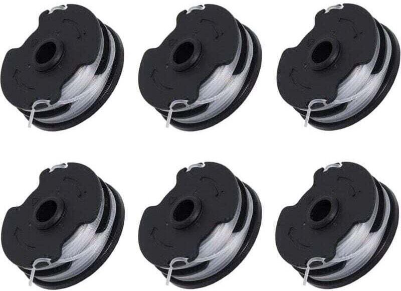 Vtizikl Lot de 6 bobines de rechange pour débroussailleuse sans fil Parkside PRTA 20-Li C3 IAN351753