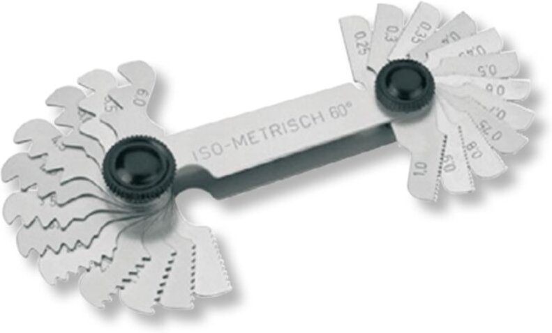 Gewindeschablonen Stahlblättchen 8-28 55° (6)