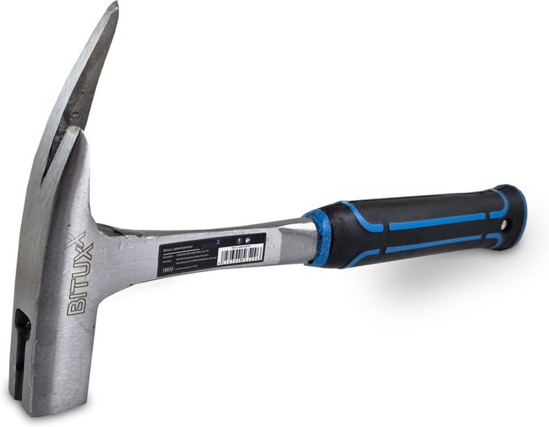 Bituxx - Lattenhammer Dachdeckerhammer Kellenhammer Nagelhammer Dachlattenhammer 950g mit magnetischem Nagelhalter