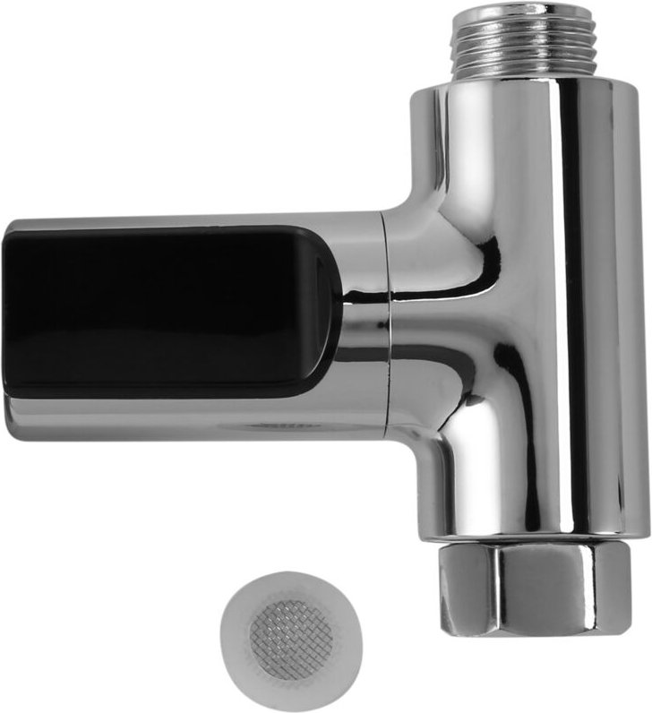 LED-Anzeige Duschthermometer, Wasserdurchfluss Selbstgenerierender Strom Duschtemperaturmesser für die Babypflege