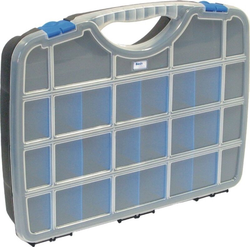 Sortimentskasten Basic Line ( 4000871449 ) B460xT350xH81mm transparent schwarz-blau