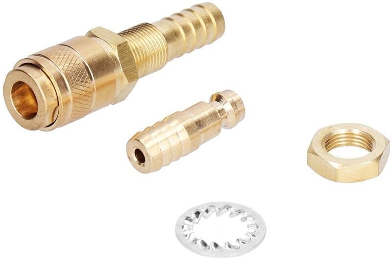Schnellkupplung aus Messing für WIG-Schweißbrenner und Schweißgeräte M10Golden