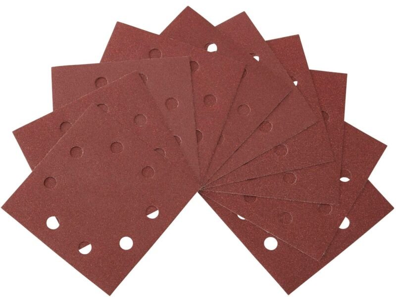 Schleifpapier - Korn 80 - 115 x 115 mm - 10 Stück - DT3022 - Dewalt