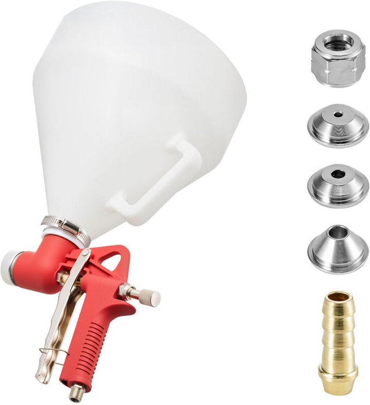 Mophorn Lackierpistole mit 4,5 L Fassungsvermögen, professionelles Farbsprüh-Set für Trockenbau-Strukturen, Spritzgerät ...
