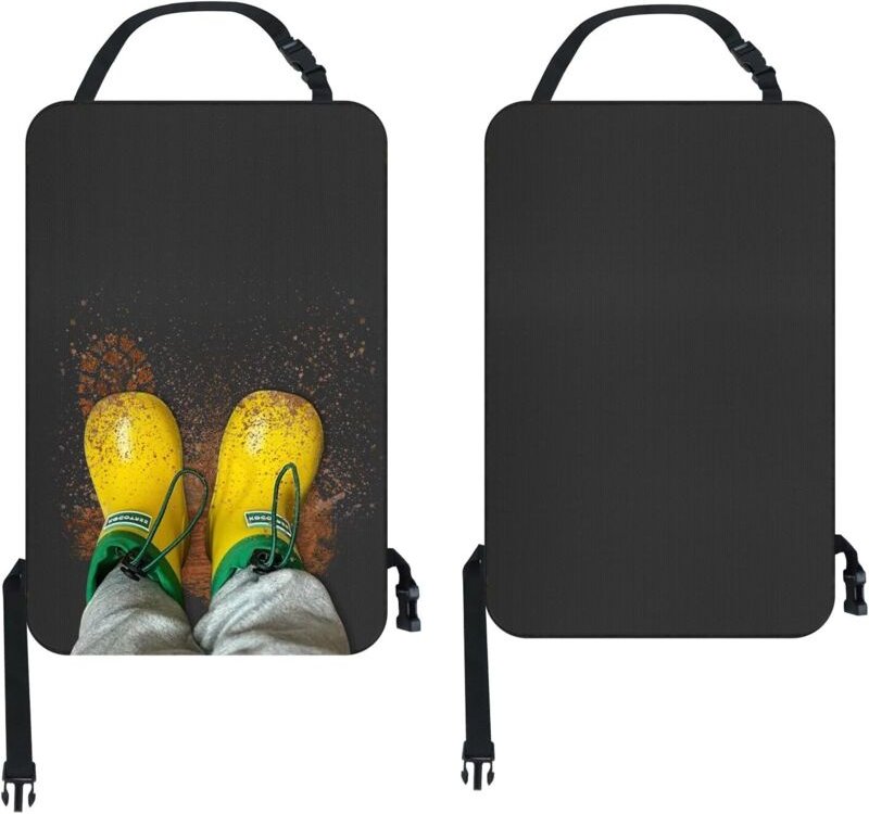 Sitzschutz Auto Rückenlehne wasserdichte - 2 Stück Autositz Schutz Rückseite Kinder, 600D Oxford Schutz Rücksitzschoner ...