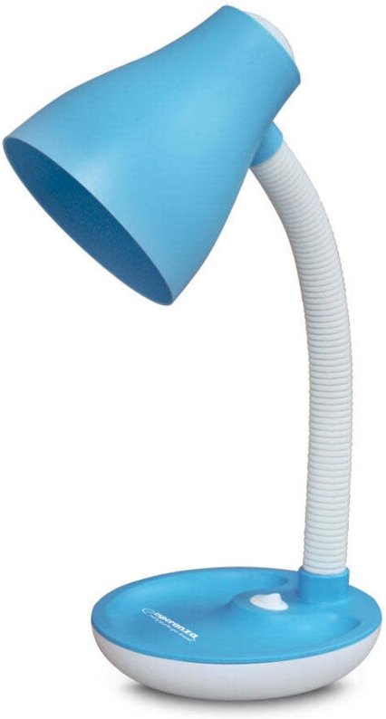 Esperanza schreibtischlampe e27 atria blau
