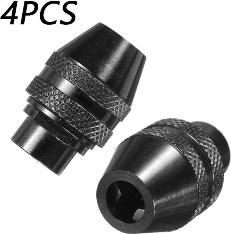 4 Stück Universal Schnellspannbohrfutter Ersatz Mini Schnellwechselfutter für Dremel 4486 3000 4000 7700 8200 Rotationsw...