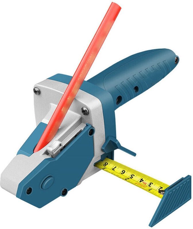 Gipskartonmesser, Maßband mit 6 Bändern (eines davon verstellbar), neutral