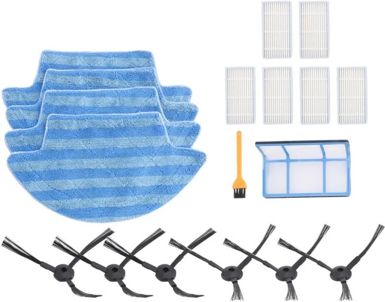 18Pcs für V55 Pro Mopp Tuch Seite Pinsel Hepa-Filter