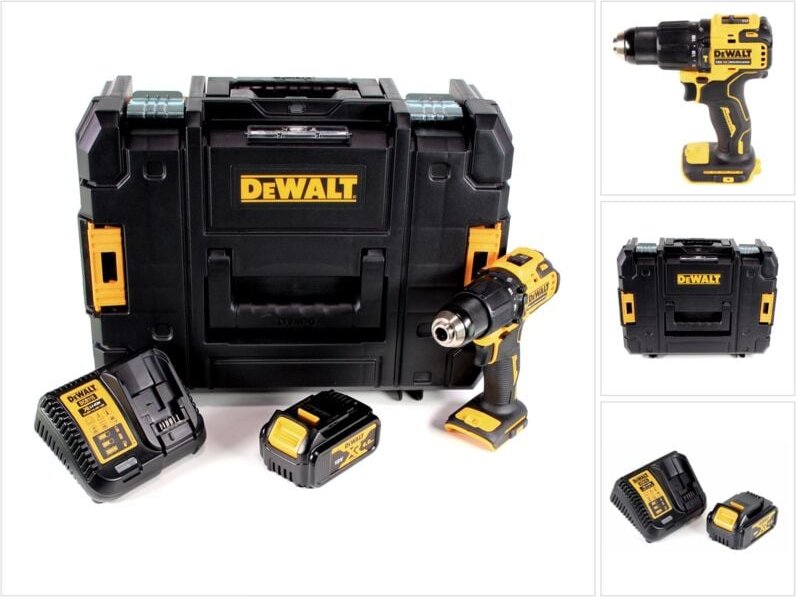 DeWalt DCD 709 M1T Akku Schlagbohrschrauber 18V 65Nm + 1x Akku 4,0Ah + Ladegerät in TSTAK Box