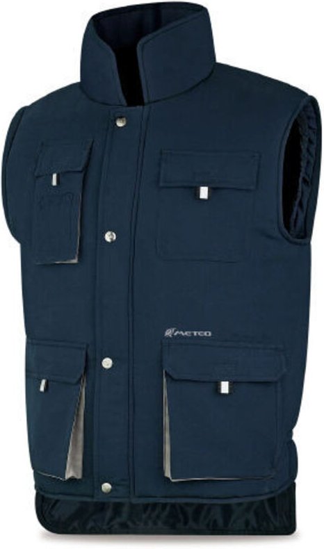 MARKE Arbeitsschutzweste „Heimdall“ mit mehreren Taschen, Größe S, aus marineblauem Polyester VMRAS