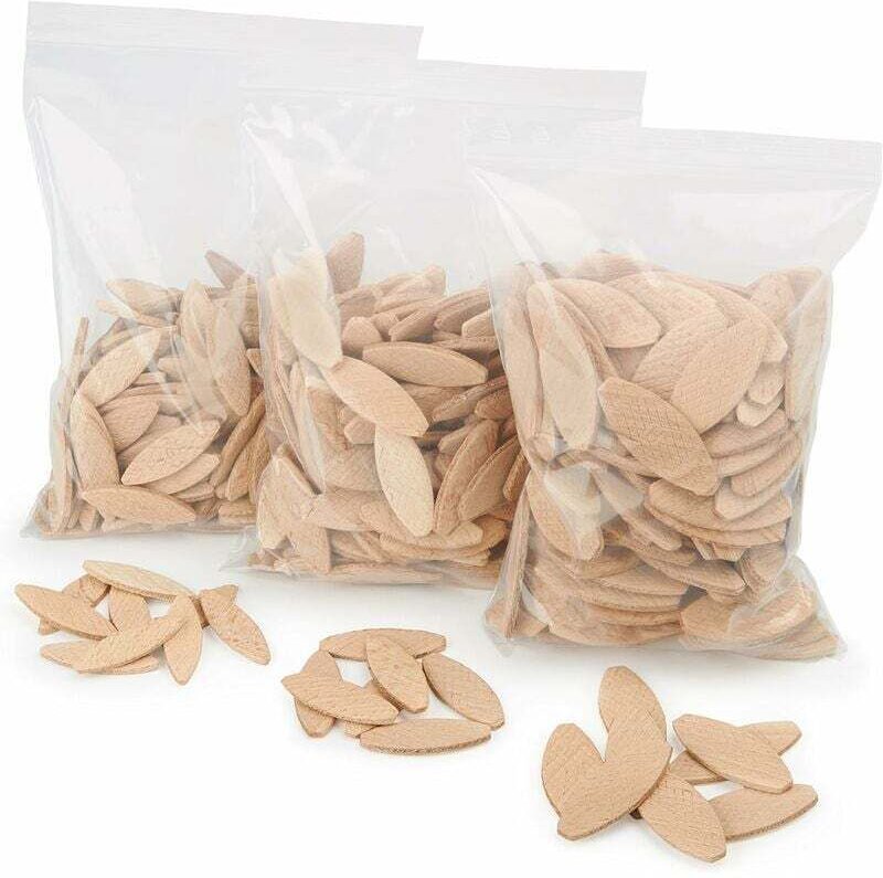 Lamello-Montagesortiment Lamello Typ 10, 100 Stück/Größe Flachdübel aus massivem Buchenholz Ideal für Oberfräsen/Flachdü...