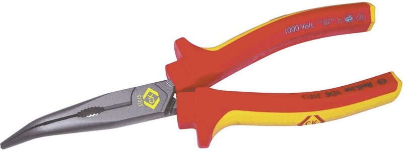 C.k 431015 vde Spitzzange 45° gebogen 200 mm