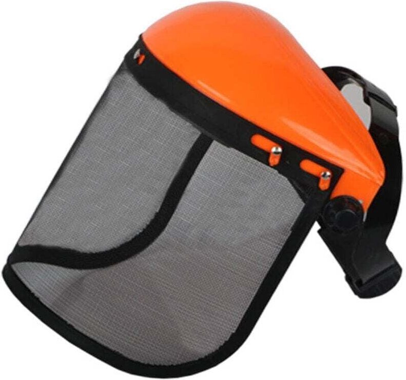 Forstschutzhelm Industrie, Forstschutzhelm Schneidehelm, Schutzhelm mit Netzvisier für Forstmäher, Schutzvisier