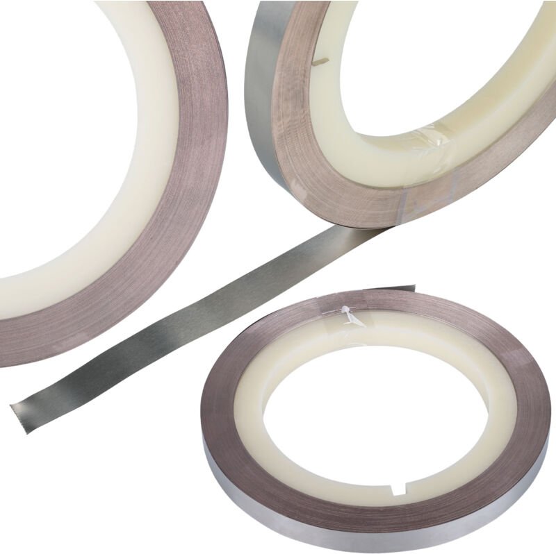 Rosfix – Kupfer-Nickel-Band 0,15 x 10mm Hochleitfähig 1m Länge Zum Schweißen von Akkus Batterie-Schweißband