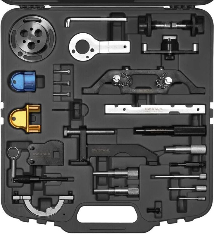 SW-Stahl 26053L Motor Einstellwerkzeug Satz i geeignet für Fahrzeuge von Opel i zum Einstellen der Steuerzeiten i Messwe...