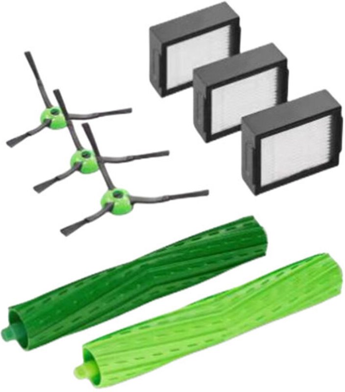 Mirtux Zubehörpaket für Roomba E5 E6 i3 i3+ i7 j7 j7+ e5154 e5158 Komplettes Ersatzteilset für Ersatzteile, Seitenbürste...