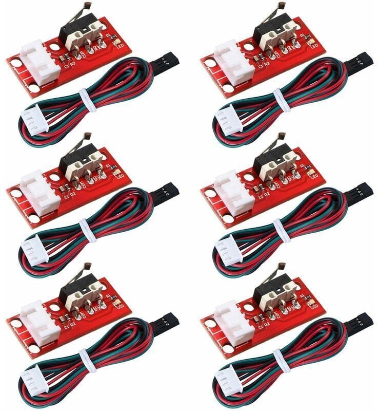 6Pcs Mechanische Endschalter End Stop für 3D Drucker RepRap Prusa Mendel CNC Arduino Mega 2560 RAMPS 1,4